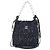 Borsa Chanel in tweed nero e blu navy