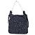 Borsa Chanel in tweed nero e blu navy - vista 2