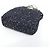 Borsa Chanel in tweed nero e blu navy - vista 3