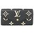 Louis Vuitton Bicolor Monogram Empreinte Portefeuille Sarah Wallet Nero Beige