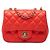 Chanel Mini Matelassé Schultertasche Rot