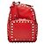 Zaino Valentino Rockstud da donna in pelle rossa Rosso