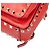 Zaino Valentino Rockstud da donna in pelle rossa Rosso - vista 4