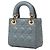 Borsa Christian Dior Lady Dior Mini Blu - vista 2