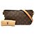 Borsa a tracolla Louis Vuitton Monogram Trotteur Marrone - vista 7