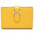 Hermès Porta-cartões Hermes Bearn em Sun Yellow Amarelo