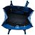 Borsa tote Prada con placca logo triangolare Blu - vista 10