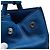 Borsa tote Prada con placca logo triangolare Blu - vista 8
