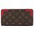 Louis Vuitton Monogram Zippy Wallet Retiro Brown Fuschia