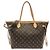 Borsa Louis Vuitton Monogram Neverfull Inside Out MM Marrone D'oro Giallo