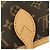 Borsa Louis Vuitton Monogram Neverfull Inside Out MM Marrone D'oro Giallo - vista 3