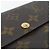 Louis Vuitton Monogram Porte Monnaie Credit Wallet Castaño - vista 5