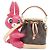 Louis Vuitton Monogram Nano Noe Handtasche Braun Fuschia