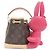 Louis Vuitton Monogram Nano Noe Handtasche Braun Fuschia - Ansicht 2