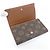 Louis Vuitton Monogram Porte Monnaie Billet Trésor Wallet Castaño - vista 3