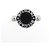Bulgari Bvlgari Ehering aus Weißgold mit Diamant und Onyx - Ansicht 3