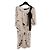 Sonia Rykiel Vestido de verano estampado de seda Negro Rosa Beige