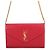 Portafoglio a catena Yves Saint Laurent Cassandra Classic Rosso
