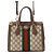 Borsa Tote Piccola Gucci GG Ophidia Marrone