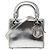 Borsa Christian Dior Dior Lady Mini Argento