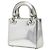Borsa Christian Dior Dior Lady Mini Argento - vista 2