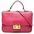 Bolsa de mão e de ombro Miu Miu em couro rosa