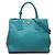Bolso de mano/Bolso de hombro Prada con placa de logotipo Triangle Azul