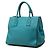 Bolso de mano/Bolso de hombro Prada con placa de logotipo Triangle Azul - vista 2