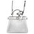 Fendi Peekaboo Handtasche Silber