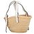 Borsa a cestino Loewe in pelle bianca Bianco - vista 2