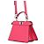 Borsa a mano in pelle Fendi Peekaboo ISeeU Petite Rosa - vista 2