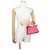 Borsa a mano in pelle Fendi Peekaboo ISeeU Petite Rosa - vista 4
