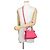 Borsa a mano in pelle Fendi Peekaboo ISeeU Petite Rosa - vista 5