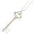Autre Marque Collana con pendente a chiave ovale Tiffany & Co. in argento 925