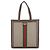 Gucci Ophidia GG Supreme Große Ledertote Braun
