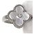 Van Cleef & Arpels Vintage Alhambra Ring aus Perlmutt und Diamanten - Ansicht 8