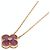 Collana Van Cleef & Arpels Vintage Alhambra in rodonite e diamanti