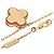 Collana Van Cleef & Arpels Vintage Alhambra in rodonite e diamanti - vista 2