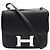Hermès BORSA A MANO HERMES CONSTANCE 24 IN PELLE EPSOM NERA PALLADIO TRACOLLA Nero