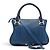 Chloé NUOVA BORSA A MANO CHLOE MARCIE MM IN PELLE TRAFORATA BLU A TRACCOLLA