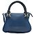 Chloé NUOVA BORSA A MANO CHLOE MARCIE MM IN PELLE TRAFORATA BLU A TRACCOLLA - vista 2