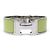 Hermès BRACCIALE HERMES CLIC CLAC H LARGE IN ACCIAIO PALLADIATO & SMALTO VERDE T16 BANGLE - vista 5