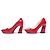 NEU ROGER VIVIER SCHUHE VIV SQUARE PLATFORME PUMPS 36 ROTES LEDER - Ansicht 2