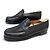 SCARPE JM WESTON MOCASSINI 180 9F 43 LARGE 43.5 PELLE NERA CALZATURE Nero