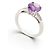 MAUBOUSSIN MON BEBE D'AMOUR RING 52 AMETHYST 18K WEISSGOLD 3.7GR DIAMANTEN Silber