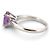 MAUBOUSSIN MON BEBE D'AMOUR RING 52 AMETHYST 18K WEISSGOLD 3.7GR DIAMANTEN Silber - Ansicht 3