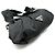 BORSA A MANO PRADA BN1146 TOILE TESSUTO BRIGHT NYLON E STRASS NERO - vista 3