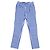 PANTALONES LORO PIANA NUEVOS A RAYAS DE LINO ALGODÓN SEDA 44 IT M 38 FR Azul