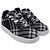 Baskets Box en maille Check de Burberry en polyester noir et blanc - vue 3
