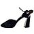 Décolleté peep-toe Marni con cinturino in nastro in camoscio nero - vista 4